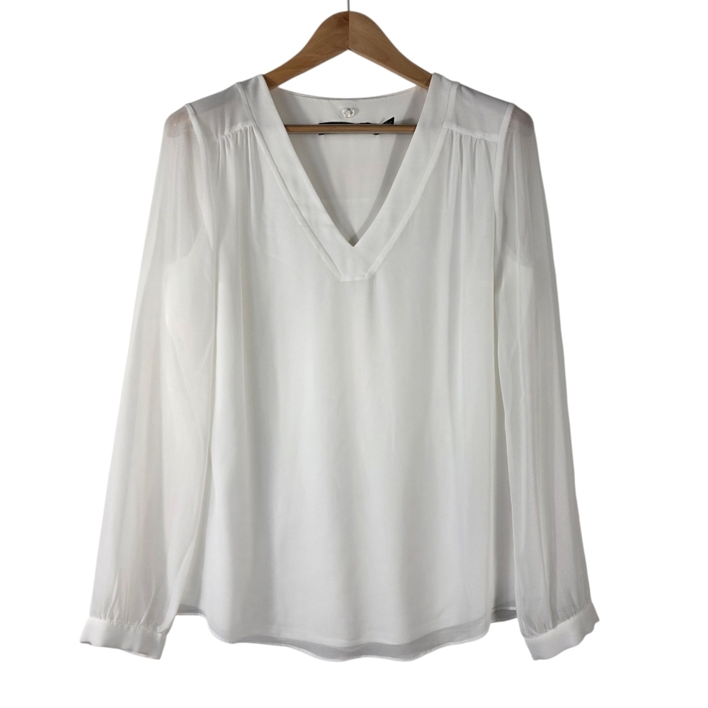 Iris Setlakwe Chiffon V neck long sleeves blouse